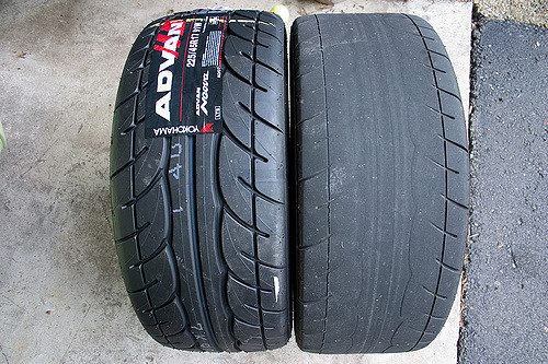 New tire vs old tire